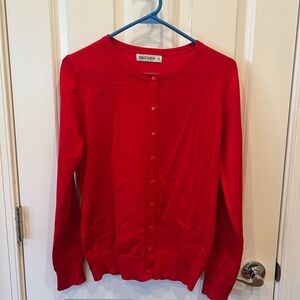 Grace Karin Women's Bold Red Cardigan